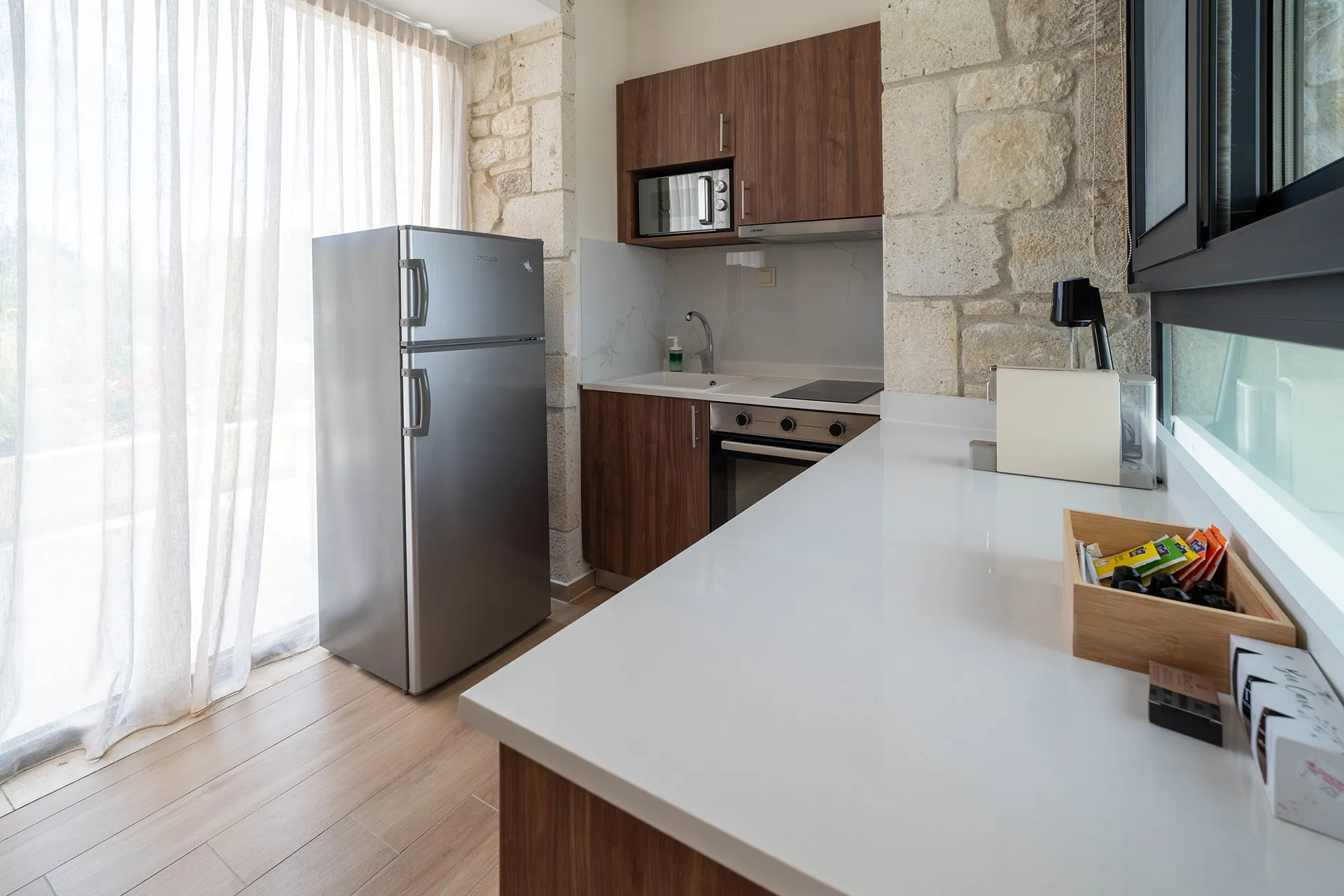 The Olive Path-Villa K3 Elia Double Room with Private Swimming Pool kuhinja